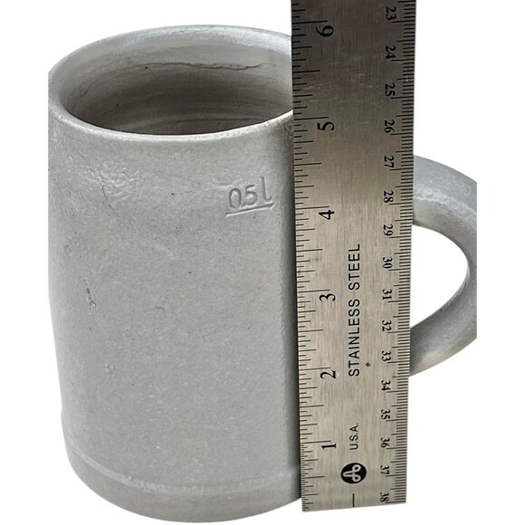 Vintage Riegele Biere Stoneware Beer Stein 0.5L With Handle From Augsburg German - Picture 9 of 11